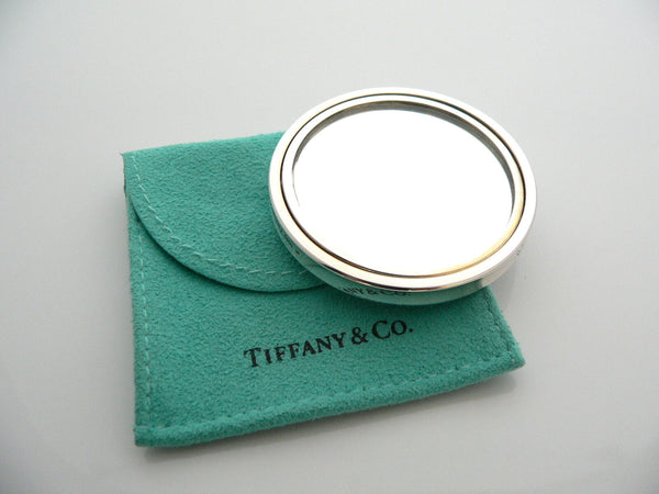 Tiffany & Co 1837 Mirror Circle Round Purse Handbag Size Pouch Cool Gift Love