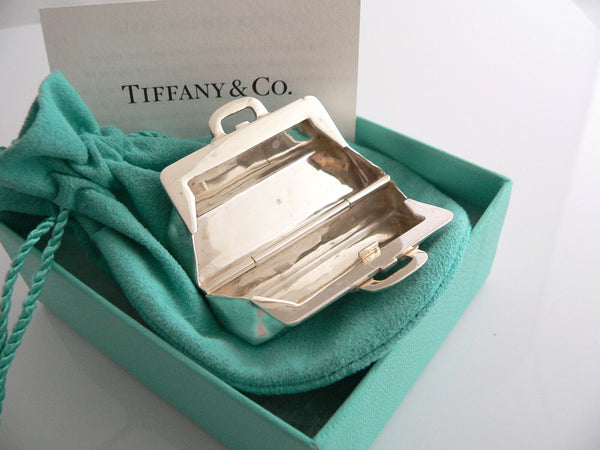Tiffany & Co Doctor Medical Bag Pill Box Case Container Silver Love Gift Pouch