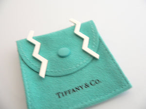 Tiffany & Co Silver Zig Zag Earrings Long Picasso Gift Pouch Love Silver Present