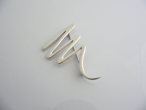 Tiffany & Co Zig Zag Pin Silver Scribble Brooch Gift Love Classic Picasso Art
