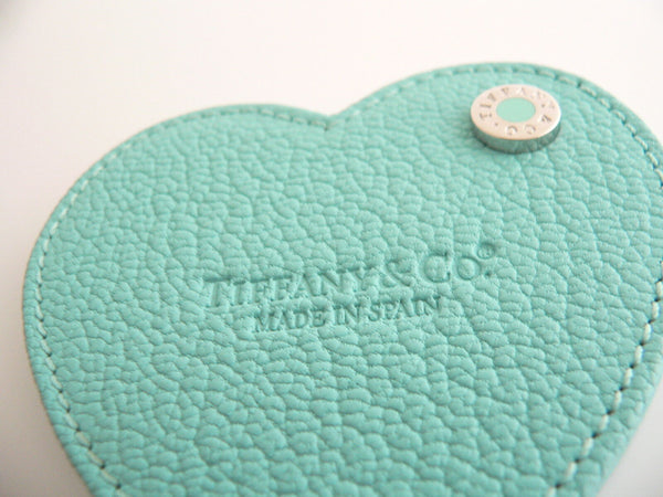 Tiffany & Co Mirror Blue Leather Purse Heart Purse Mirror Beauty Love Gift Cool