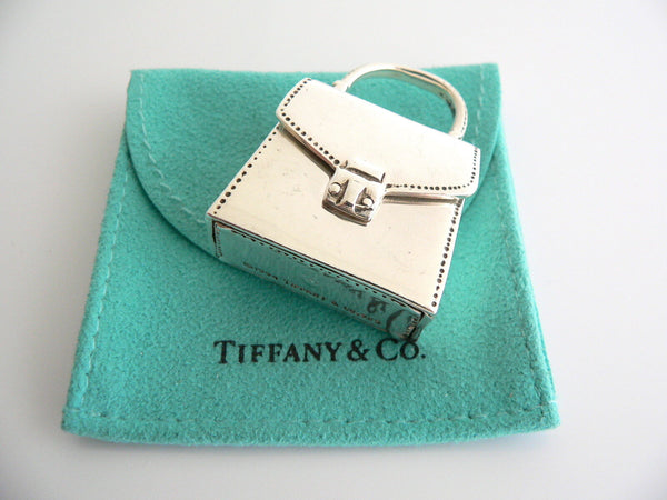Tiffany & Co Silver Purse Handbag Pill Box Case Container Vintage Antique Gift