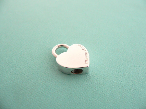 Tiffany & Co Silver I LOVE YOU Heart Padlock Charm Pendant Gift Love Script