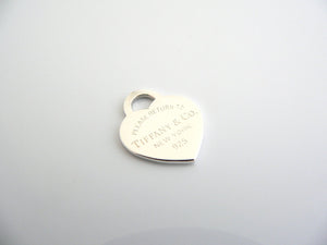 Tiffany & Co Return to Silver Heart Charm Pendant 4 Necklace Bracelet Gift Love