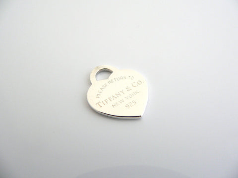Tiffany & Co Return to Silver Heart Charm Pendant 4 Necklace Bracelet Gift Love