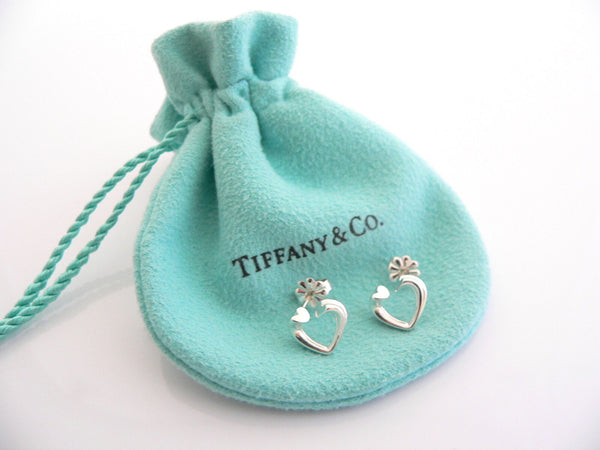 Tiffany & Co Silver Picasso Tenderness Heart Hearts Earrings Studs Gift Love