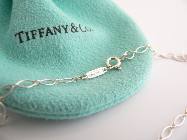 Tiffany & Co Silver Large Locks Necklace Pendant Charm 24 Inch Chain Gift Pouch