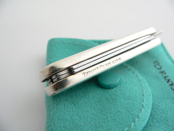 Tiffany & Co Sterling Silver Atlas Stripe Swiss Knife Gift Pouch Love Rare