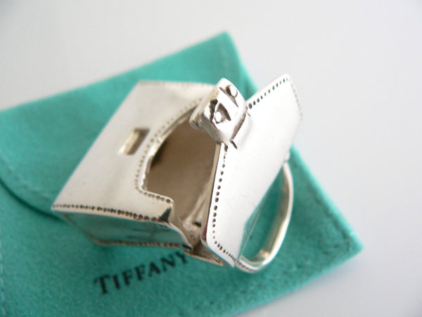 Tiffany & Co Silver Purse Handbag Pill Box Case Container Vintage Antique Gift