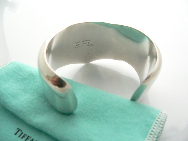 Tiffany & Co Silver Knot Ribbon Bow Cuff Bangle Bracelet 1978 Rare Gift Pouch