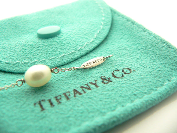 Tiffany & Co Silver Peretti Pearls by the Yard Bracelet 7.8 Inch Gift Pouch Love