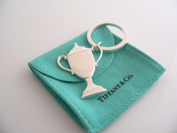 Tiffany & Co Silver Trophy Key Ring Key Chain Keychain Winner Award Gift Love