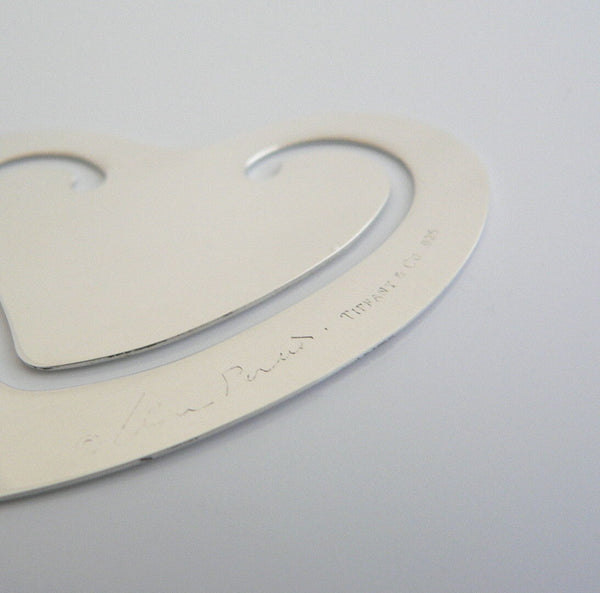 Tiffany & Co Heart Bookmark Silver Book Mark Gift Reader Lover Peretti T and Co