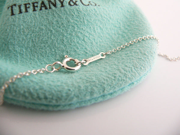 Tiffany & Co Silver Diamond Heart Necklace Pendant Charm Love Gift Picasso T Co
