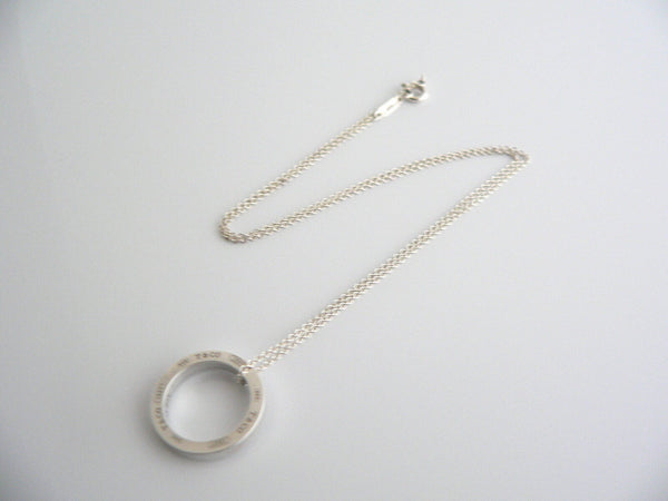 Tiffany & Co 1837 Circle Necklace Pendant Charm Chain Classic Gift Love T and Co