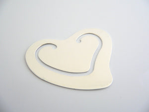 Tiffany & Co Heart Bookmark Silver Book Mark Gift Reader Lover Peretti T and Co