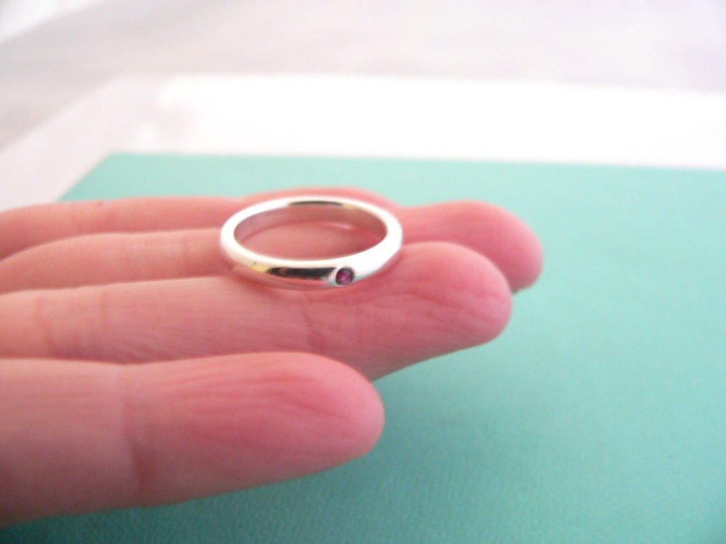 Vintage Tiffany & Co Square Ruby & 18k Yellow Gold Ring Size