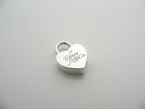 Tiffany & Co Silver Notes Heart Padlock Pendant Charm 4 Necklace Bracelet Gift