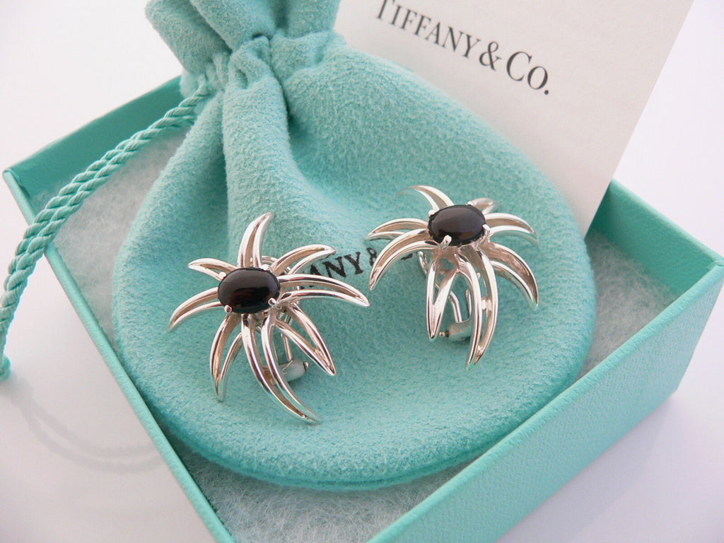 Tiffany store onyx earrings
