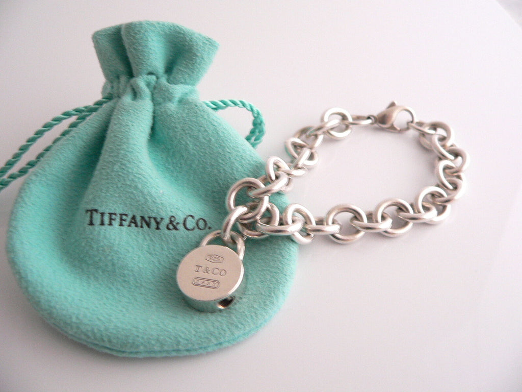 Tiffany & Co. Sterling Silver 1837 Round Padlock Pendant 