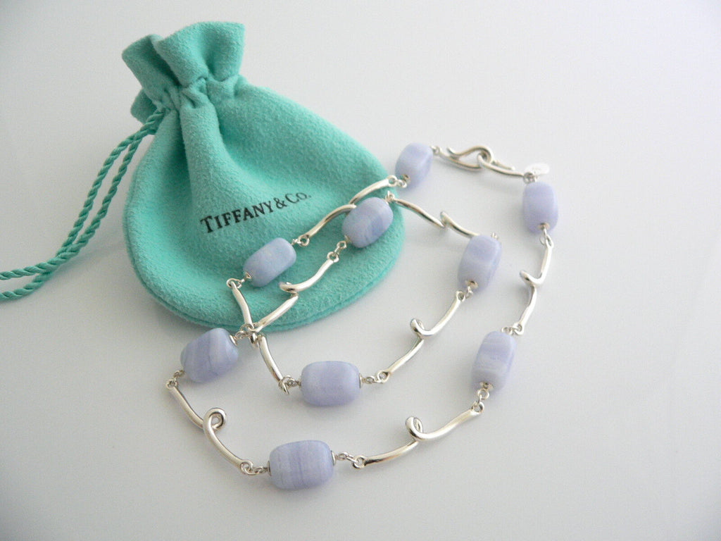 The Duchess Blue Chalcedony Necklace • Home Shopping Selections