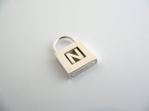 Tiffany & Co Silver Alphabet N Padlock Pendant Charm 4 Necklace Bracelet Gift