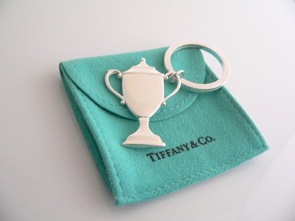 Tiffany & Co Silver Trophy Key Ring Key Chain Keychain Winner Award Gift Love