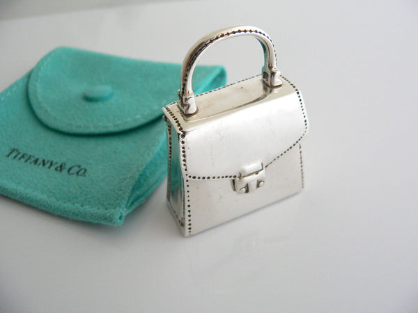 Tiffany & Co Silver Purse Handbag Pill Box Case Container Vintage Antique Gift