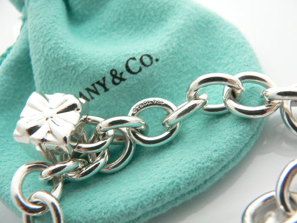 Tiffany & Co Silver Signature Gift Box Bracelet Ribbon Bow Charm Gift Pouch