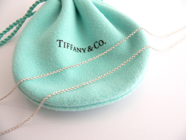 Tiffany & Co Silver 18K Yellow Gold Double Two Hearts Necklace Gift Pouch Love