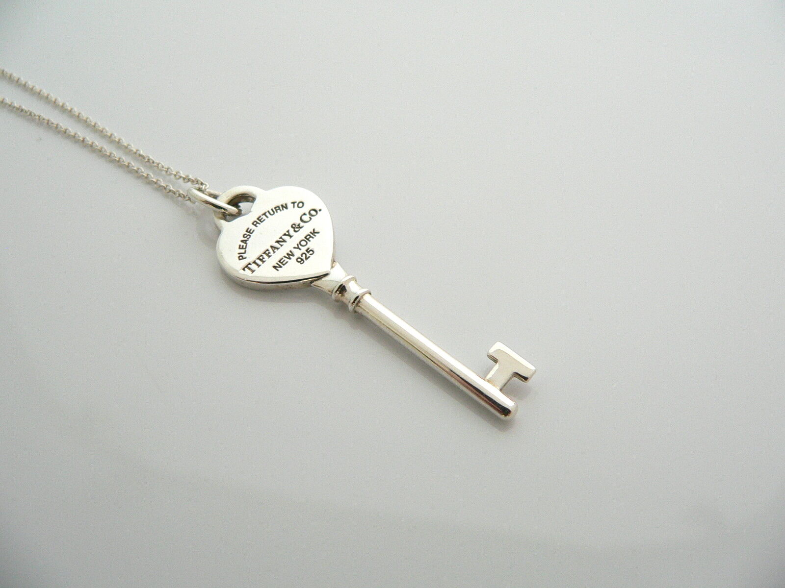 Tiffany Co Return to Tiffany Heart Key Necklace